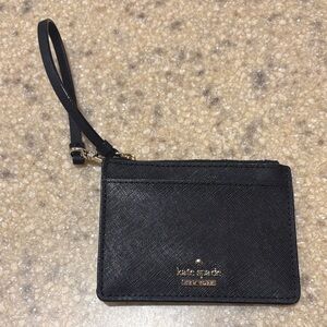 Kate Spade Black Leather Wristlet